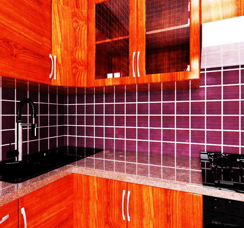 6-طراحی ااشپزخانه ال کلاسیک