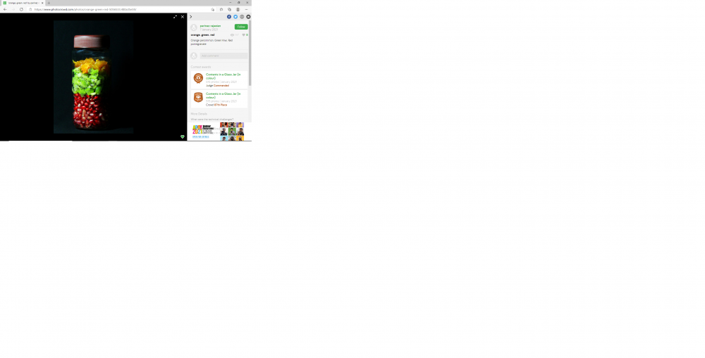 (Contents in a Glass Jar (in color