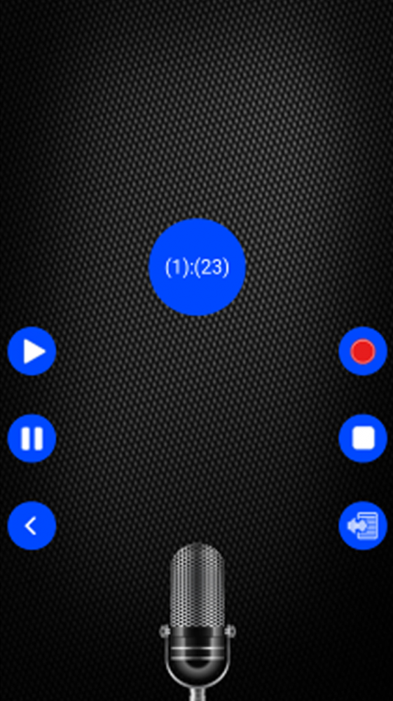 نمونه اپ طراحی شده ضبط صدای اندروید