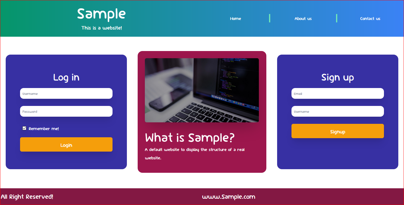 وبسایت انگلیسی پیشفرض