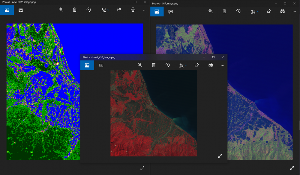 پردازش تصویر تصاویر ماهواره ای