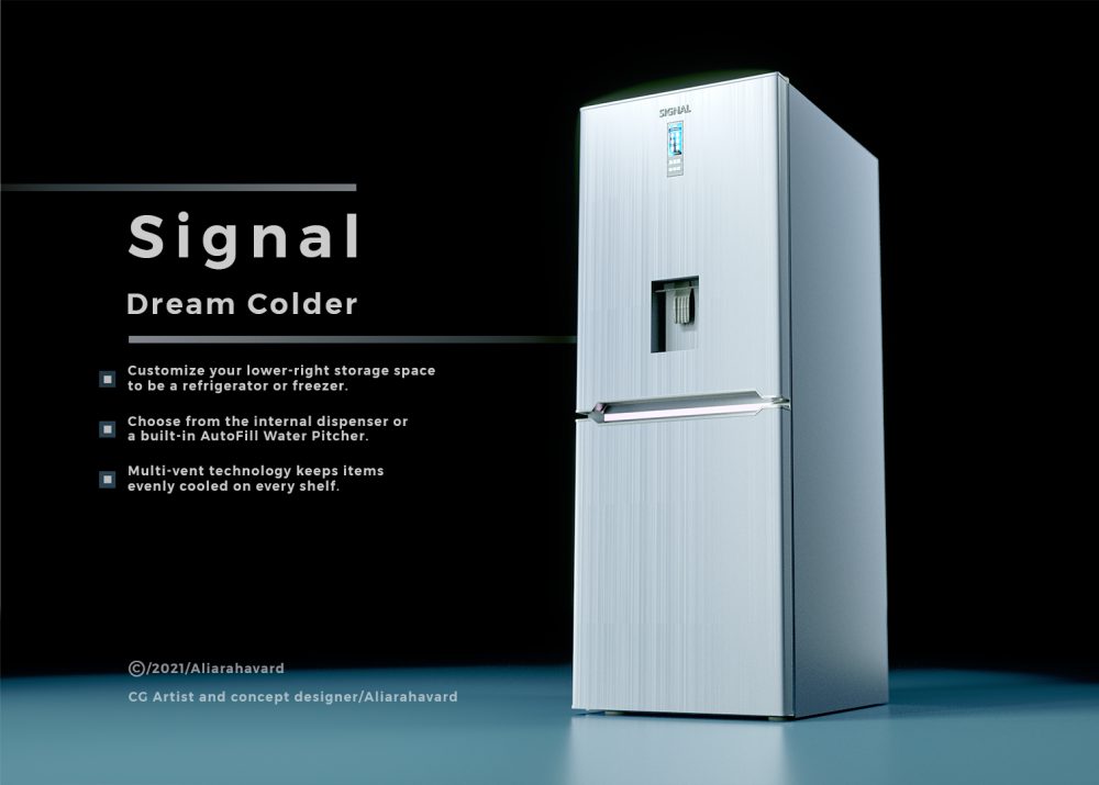 5-Signal refrigerator 3d