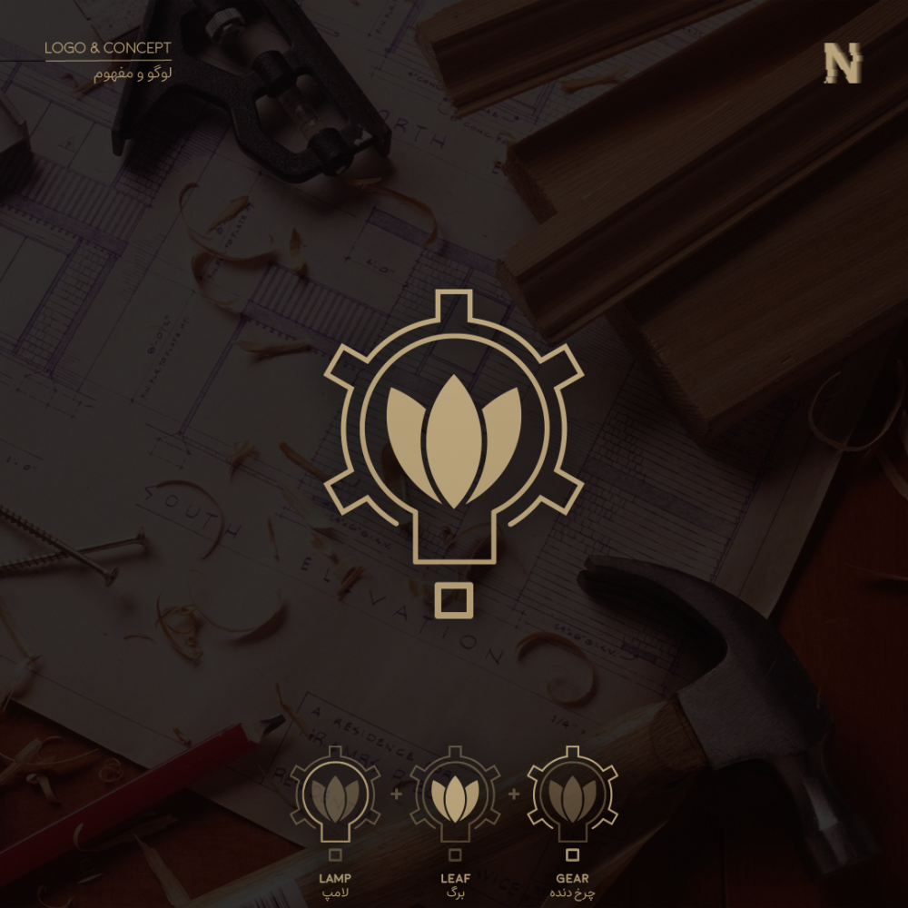 3-طراحی لوگو SKILL WOOD