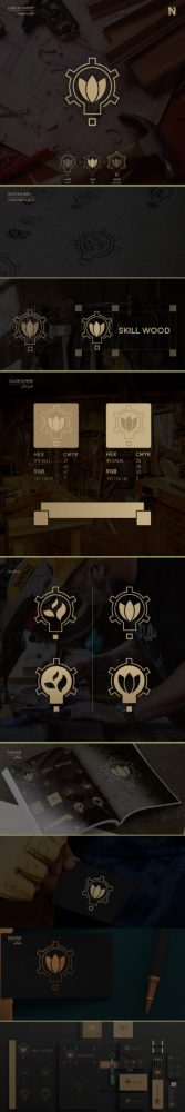 4-طراحی لوگو SKILL WOOD