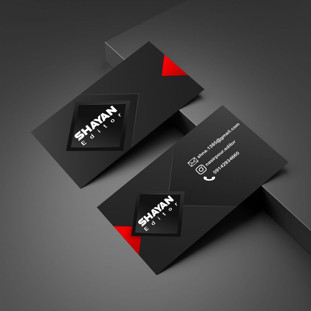 3-طراحی کارت ویزیت