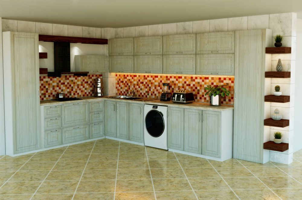 1-طراحي داخلي آشپزخونه و اتاق خواب