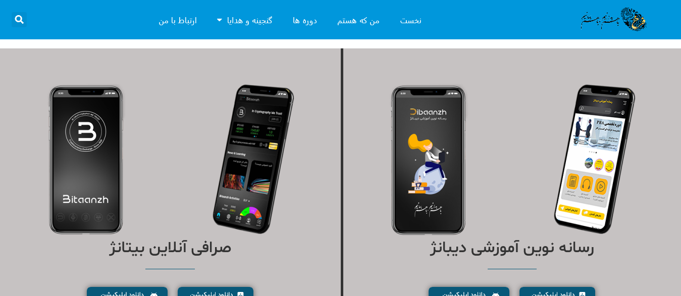 12-طراحی سایت شخصی فرخ دیبا