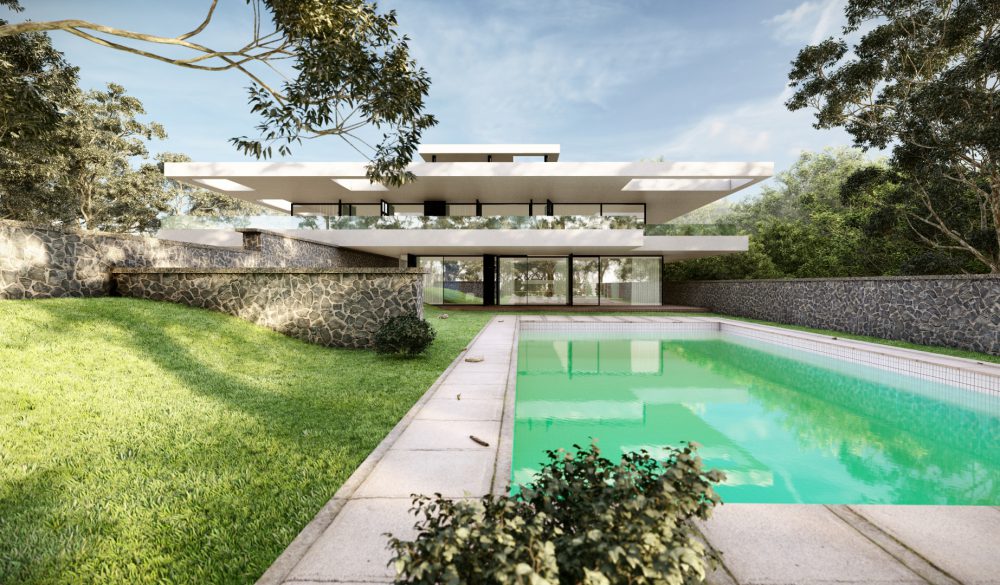 رندر خارجی ویلا