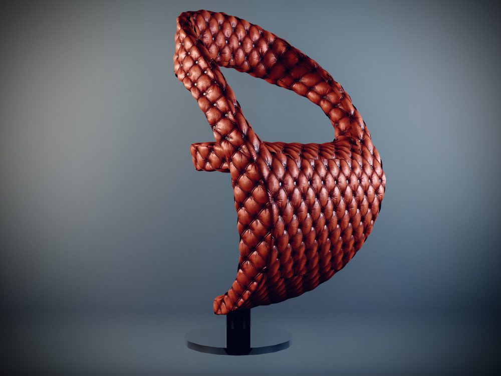 مدلینگ و رندر صندلی  آشپزخانه