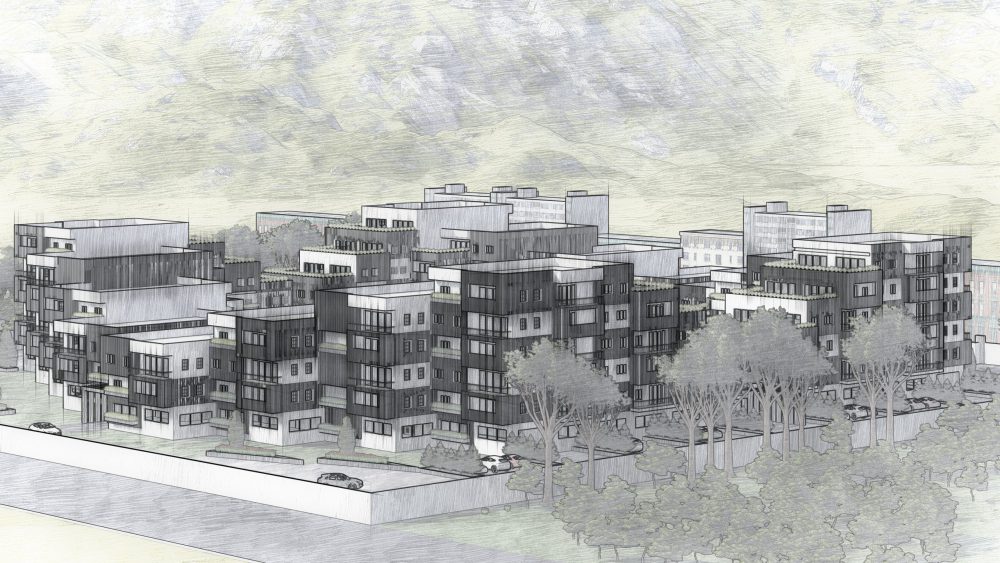 مدلسازی و رندر مجموعه  مسکونی