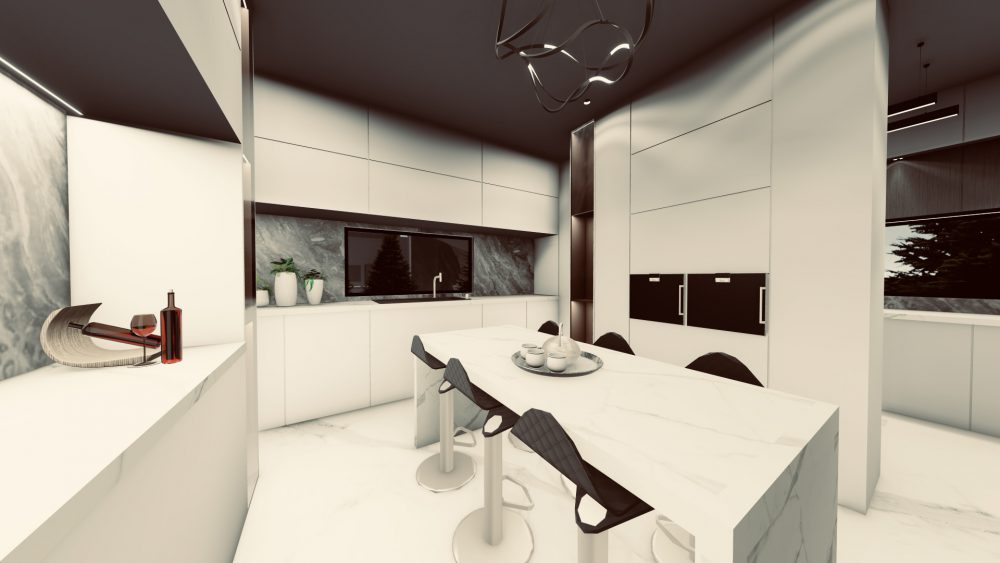 رندر آشپزخانه(نرم افزار لومیون)