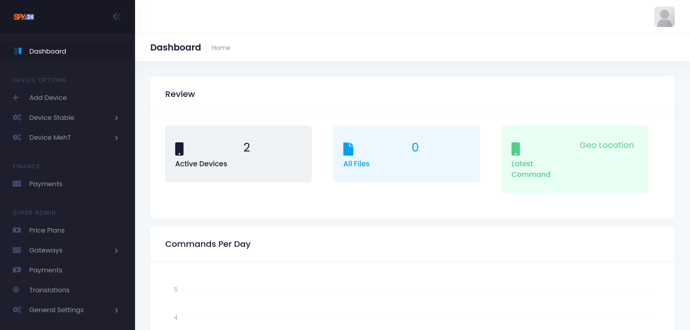 پنل سیستم مدیریت فرزندان و کارمندان