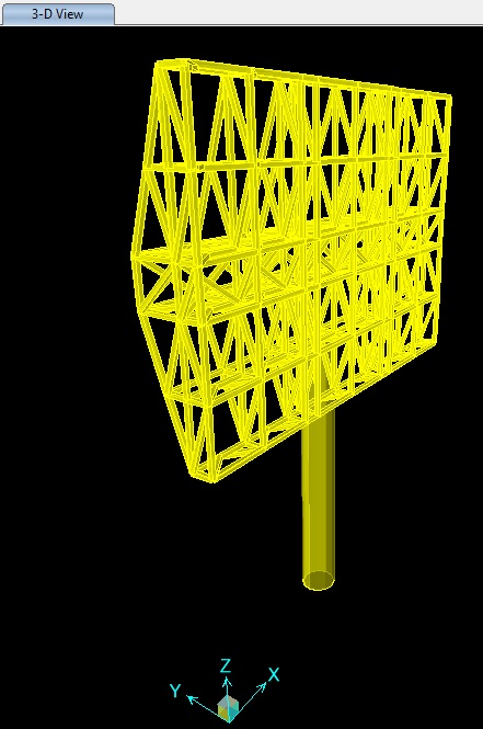 طراحی و ترسیم سازه بیلبورد