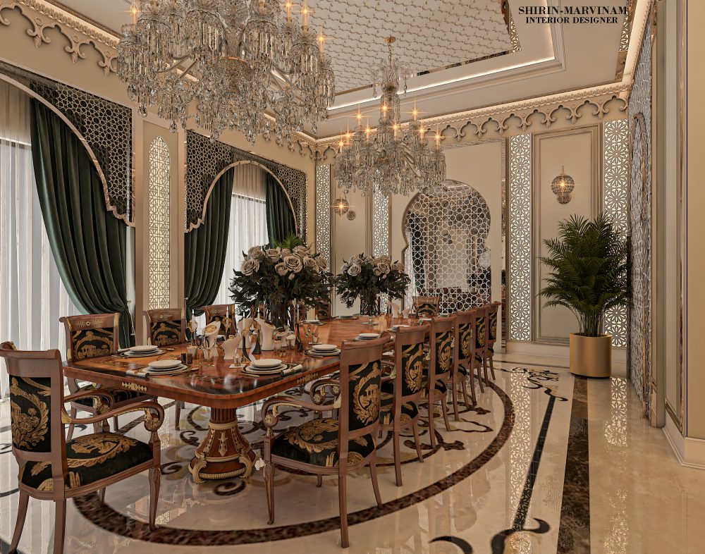 طراحی غذاخوری به سبک مراکشی