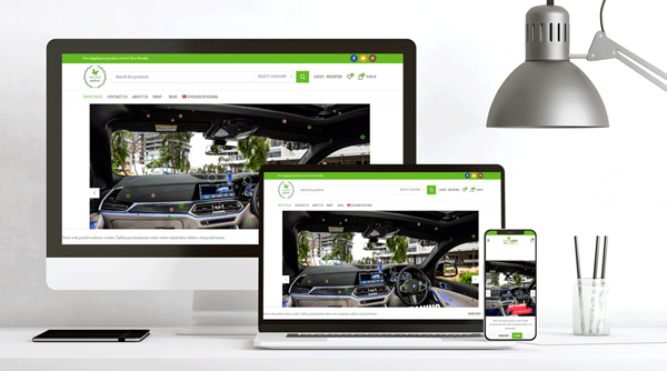 طراحی سایت nature store