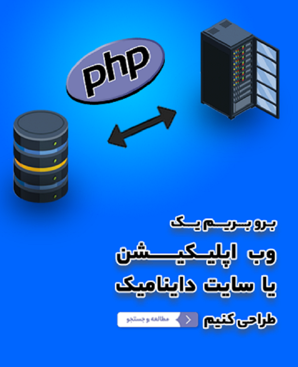 بنر معرفی دوره PHP برای سایت آموزشی