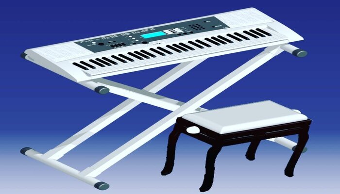 کیبورد یاماها به همراه صندلی