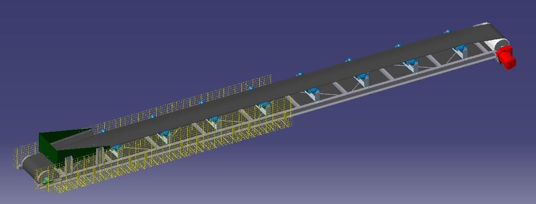 کانوایر ( تسمه نقاله ) حمل لاستیک شرکت گلدستون