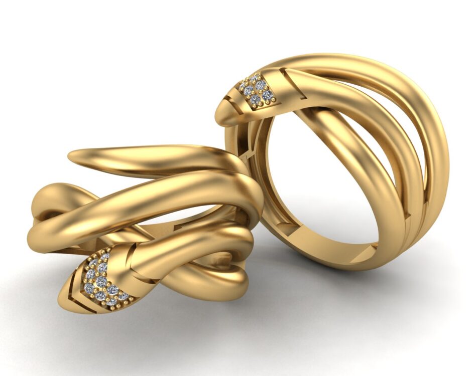 انگشتر طرح مار