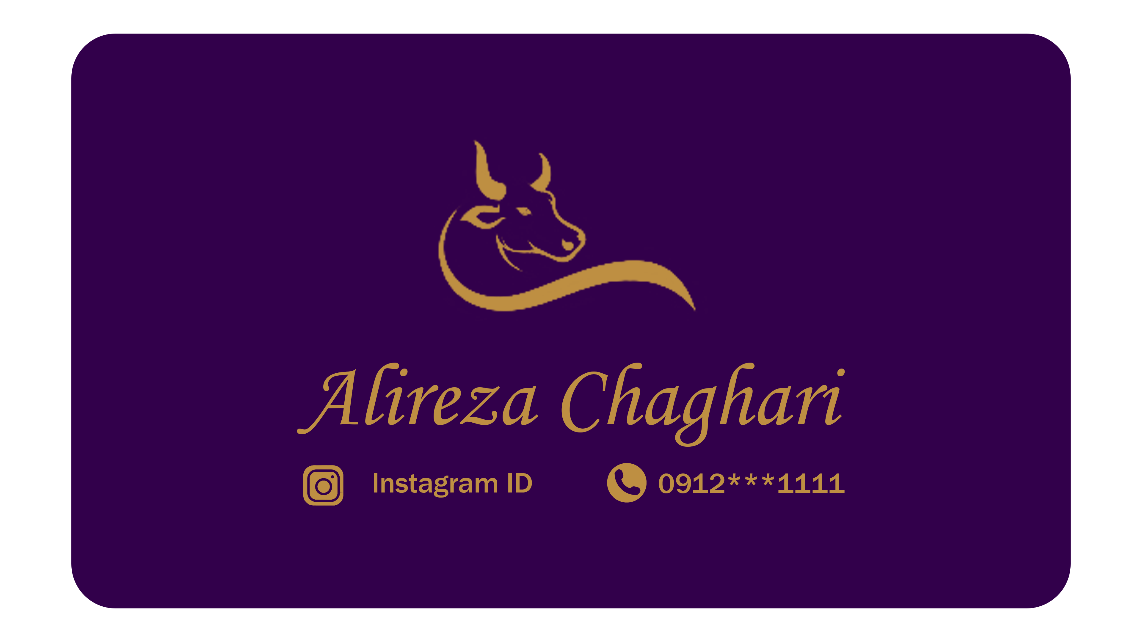 2-طراحی کارت ویزیت