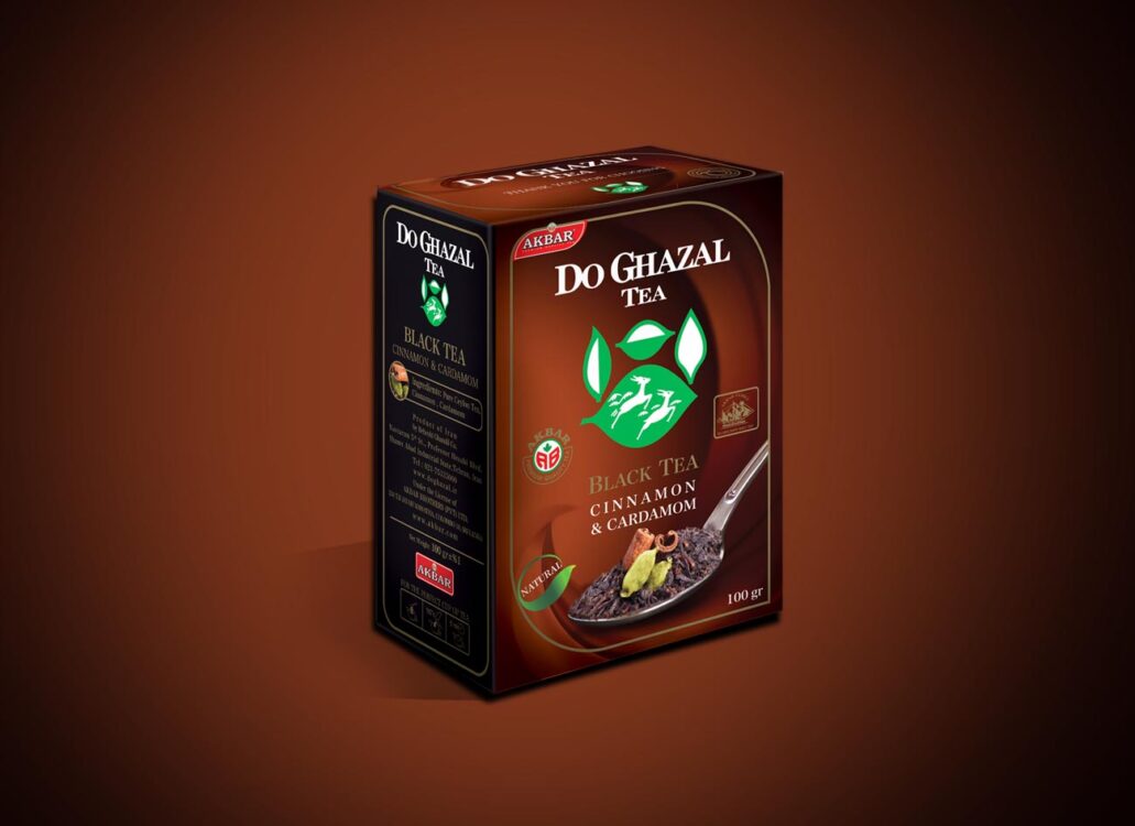 بسته بندی چای طعم دار چای دو غزال