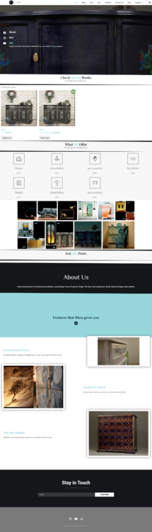 طراحی سایت فروشگاه رئا گالری