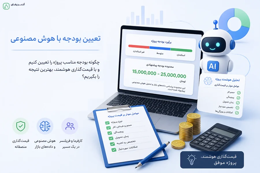 تعیین بودجه پروژه با کمک هوش مصنوعی در لَنسریفای