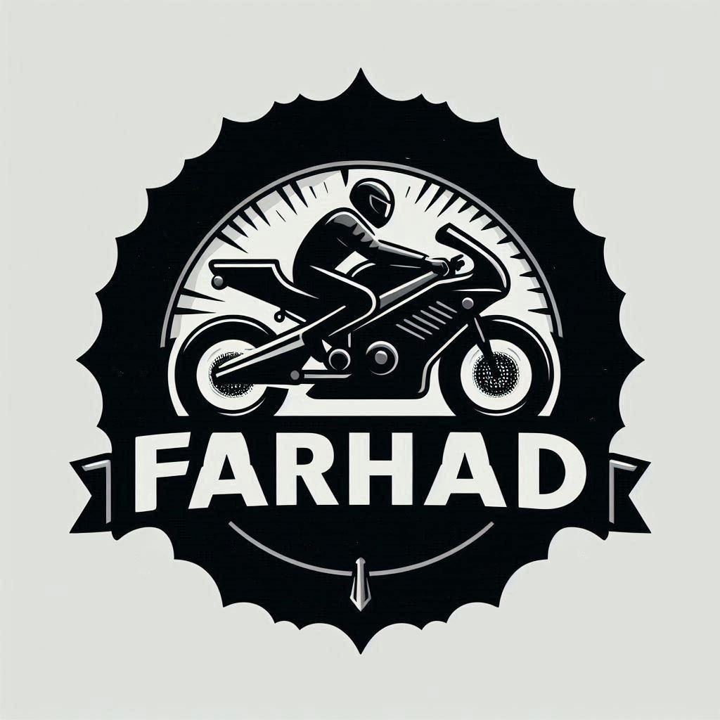 طراحی لوگو فروشگاه موتور فرهاد