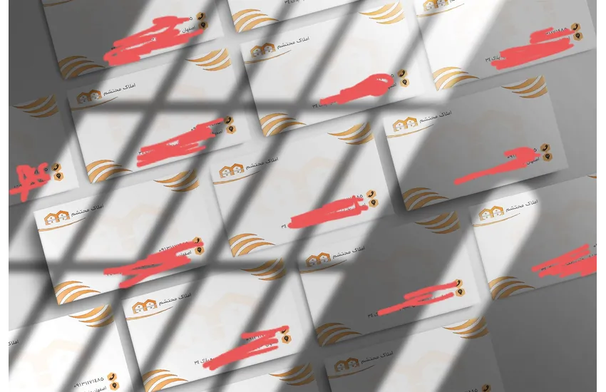 2-طراحی کارت ویزیتی که دلخواه شماست