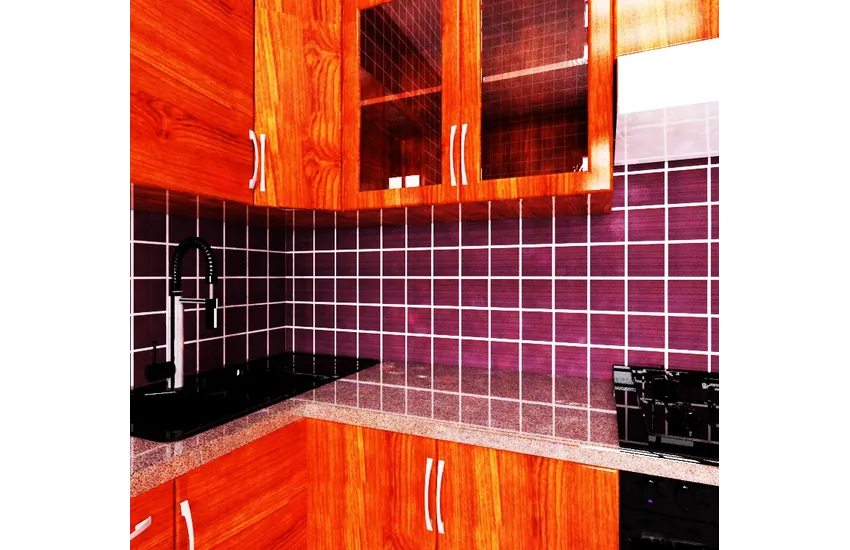 6-طراحی ااشپزخانه ال کلاسیک