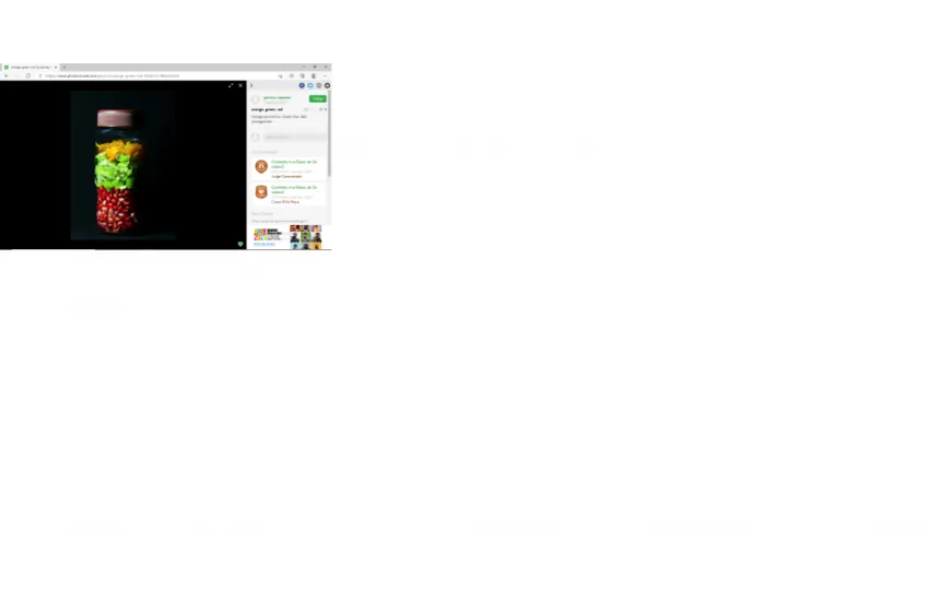 (Contents in a Glass Jar (in color