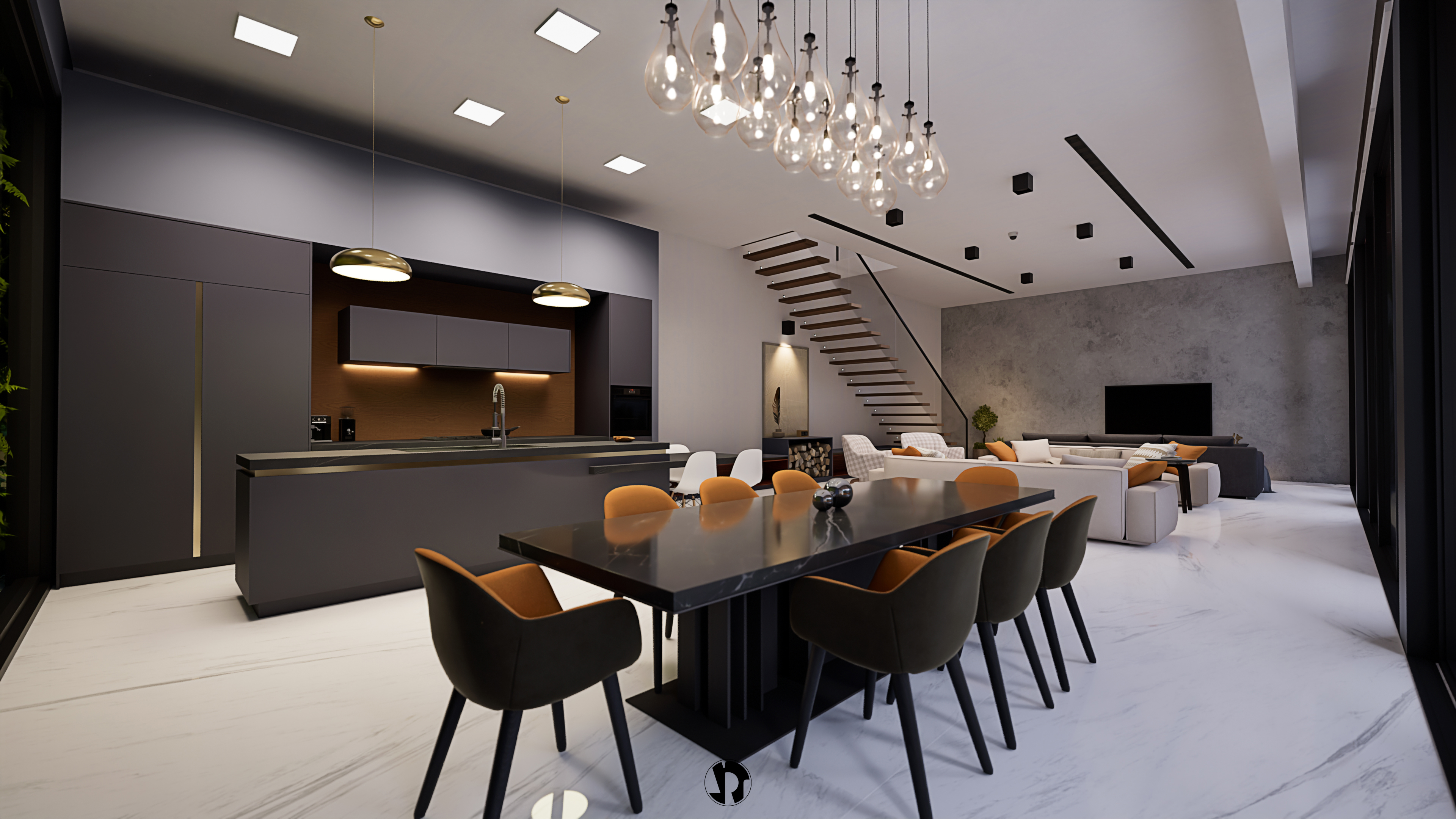 طراحی داخلی مدرن ویلای مسکونی