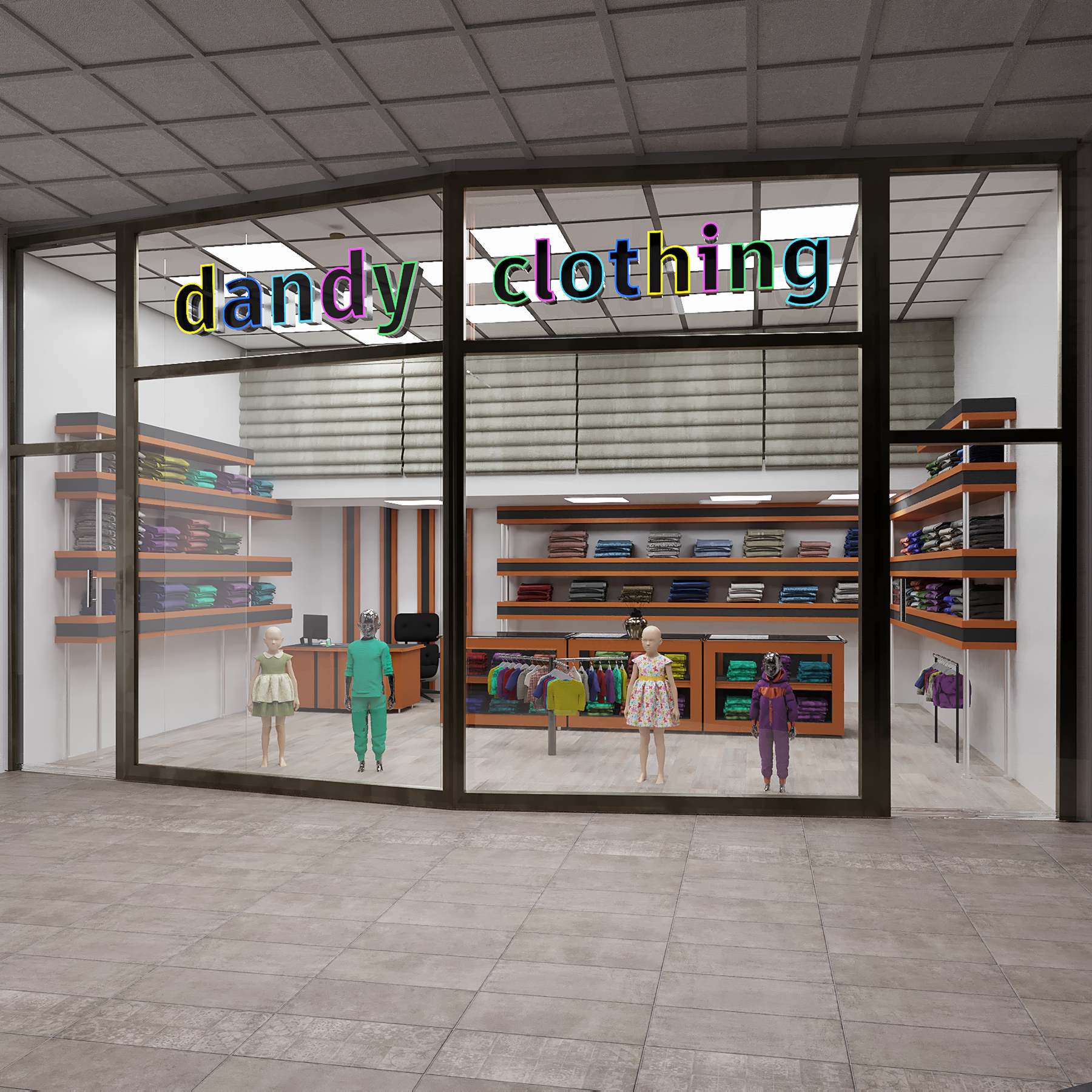 طراحی مغازه پوشاک