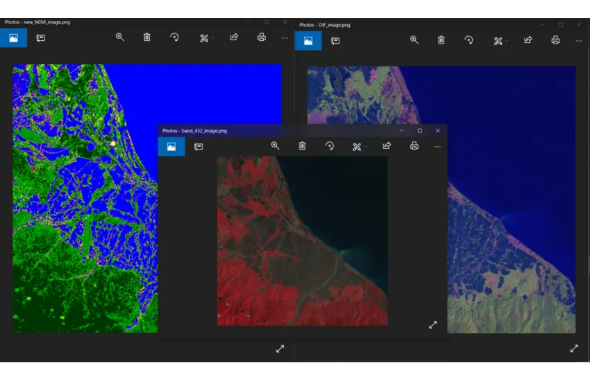 پردازش تصویر تصاویر ماهواره ای