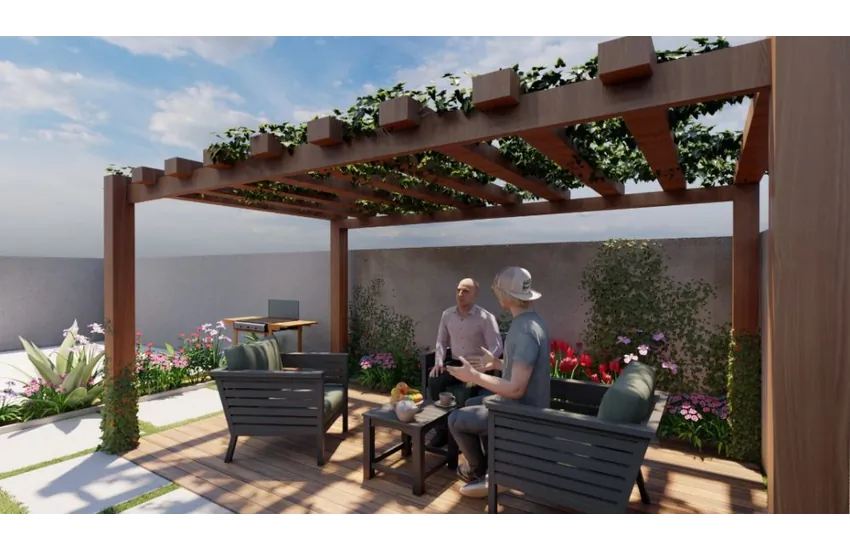 6-طراحی بام سبز و آلاچیق