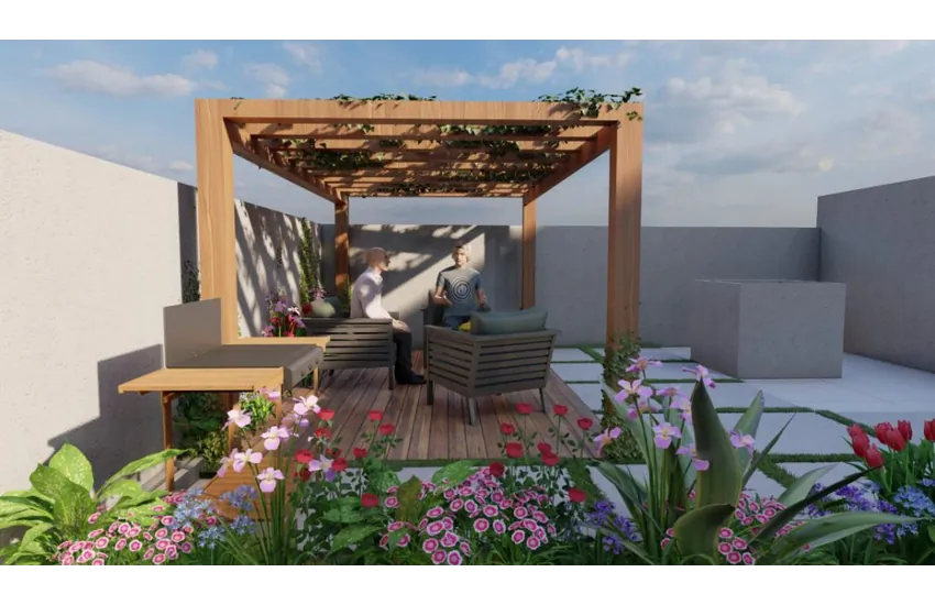 4-طراحی بام سبز و آلاچیق