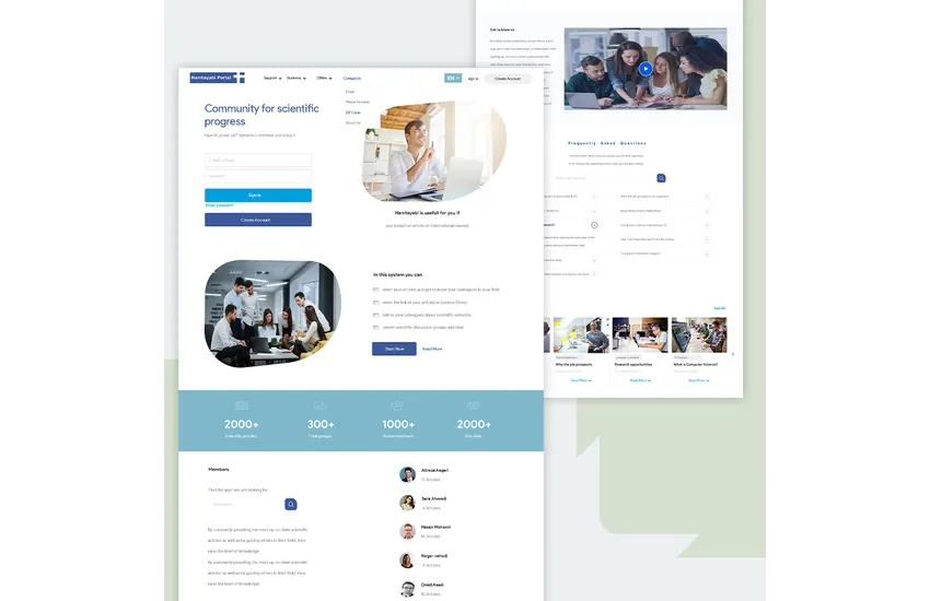 5-وبسایت شبکه اجتماعی علمی