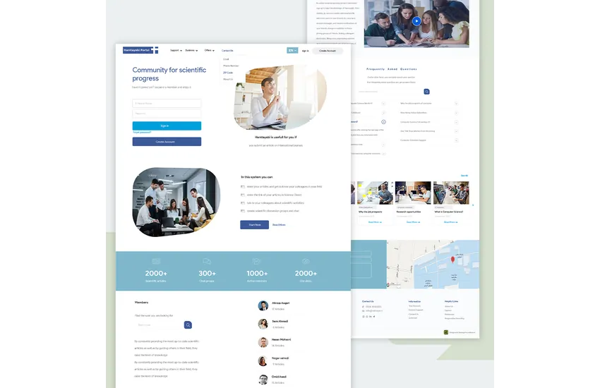 4-وبسایت شبکه اجتماعی علمی