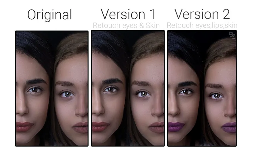 4-روتوش چهره حرفه ای