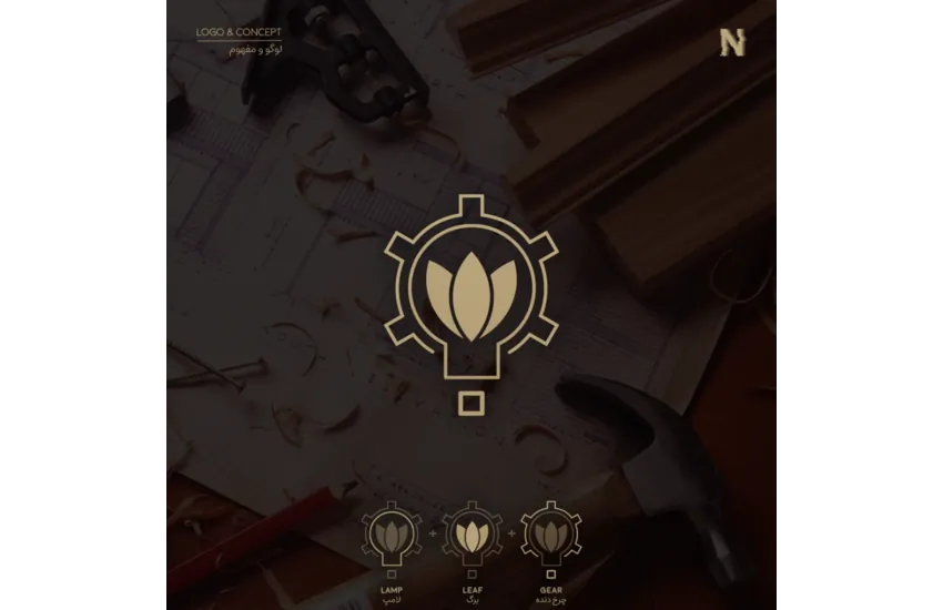 3-طراحی لوگو SKILL WOOD