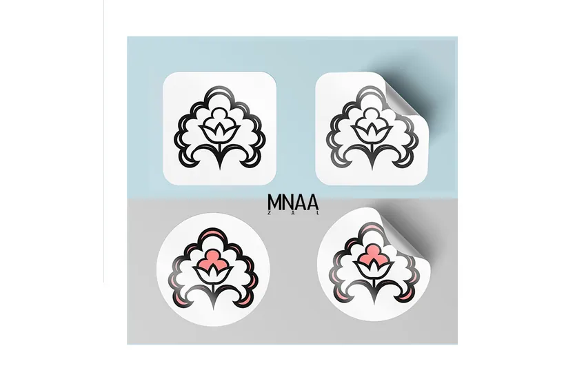 4-logo Inspired by Iranian tiles / لوگو