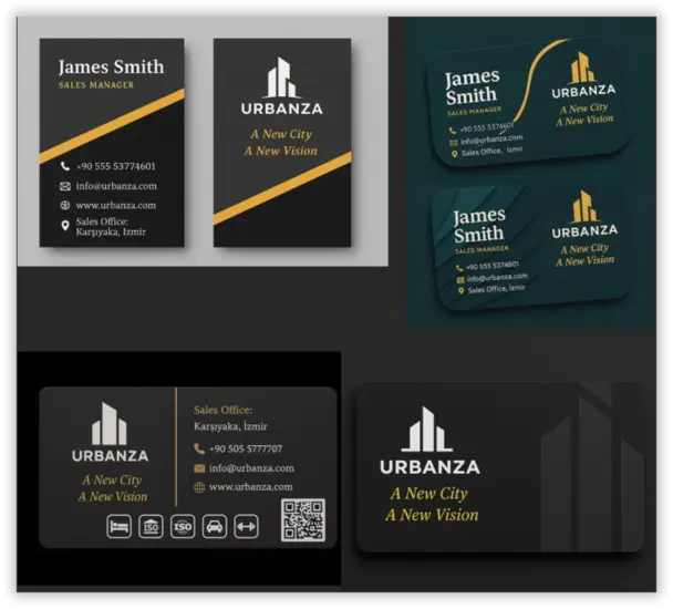 6-طراحی کارت ویزت، بروشور و پوستر شرکت Urbanza