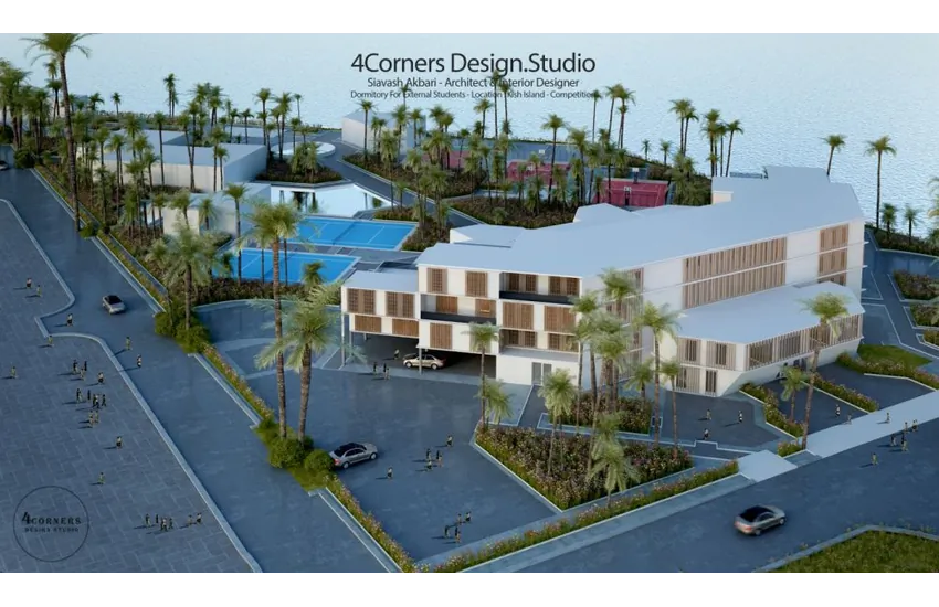 3-طراحی خوابگاه دانشجویان جزیره کیش