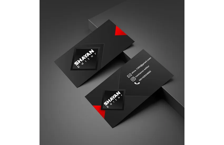 3-طراحی کارت ویزیت