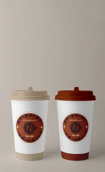 طراحی لوگو به همراه لیبل محصول برای دیپ کافه 
