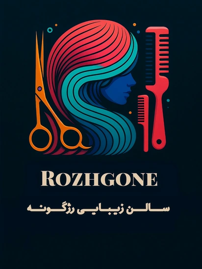 طراحی لوگوی سالن زیبایی رژگونه (استایل مدرن و رنگ بندی خاص)