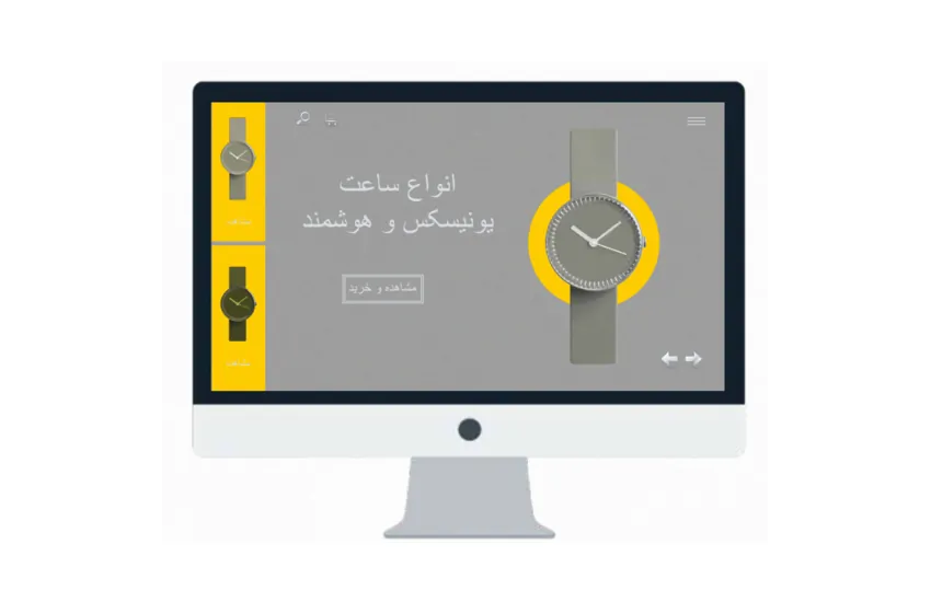 3-طراحی بنر وب سایت