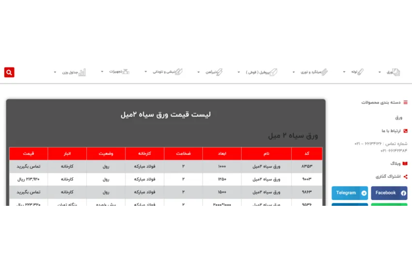 11-طراحی سایت وردپرسی آهن مهر