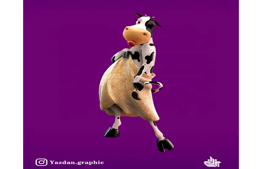 6-طراحی پوستر  کارخانه تولید و پخش محصولات لبنی کاله