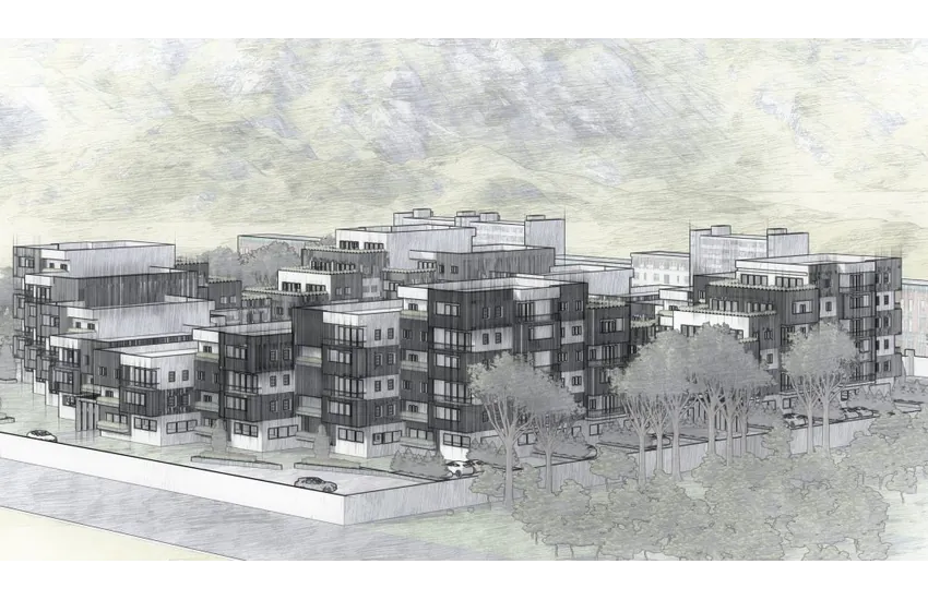 مدلسازی و رندر مجموعه  مسکونی